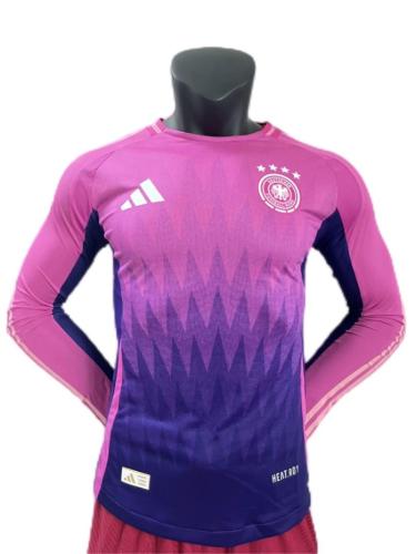 Germany 2024 Euro Away Pink Long Jersey(Player)
