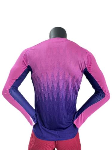 Germany 2024 Euro Away Pink Long Jersey(Player)