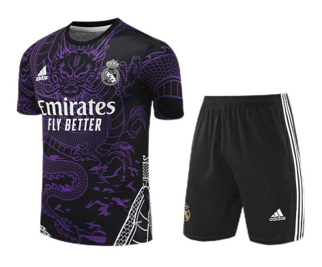 Real Madrid 24/25 Black/Purple Dragon Training Kit