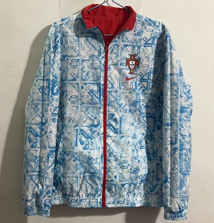 Portugal 24/25 Reversible Wind Coat - Red/White/Blue