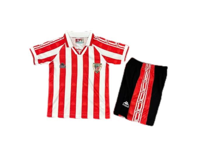 Kids-Athletic Bilbao 95/97 Home Soccer Jersey