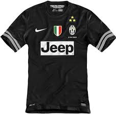Juventus 12/13 Away Black Soccer Jersey