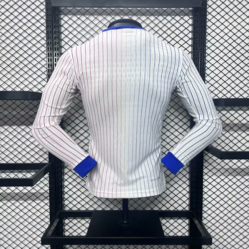 France 2024 Euro Away White Long Jersey(Player)
