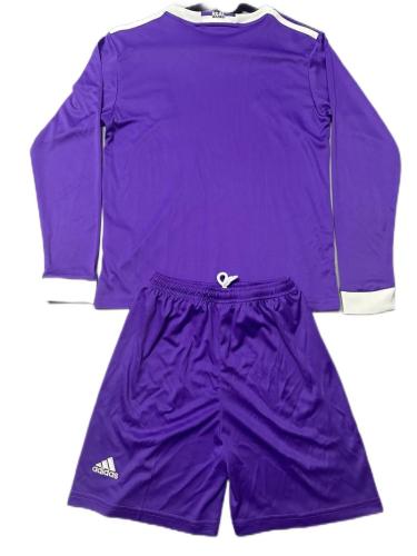 Kids-Real Madrid 16/17 Away Purple Long Soccer Jersey