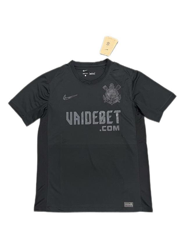 Corinthians 24/25 Away Black Soccer Jersey