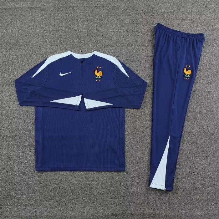 France 24/25 Tracksuit - Navy Blue