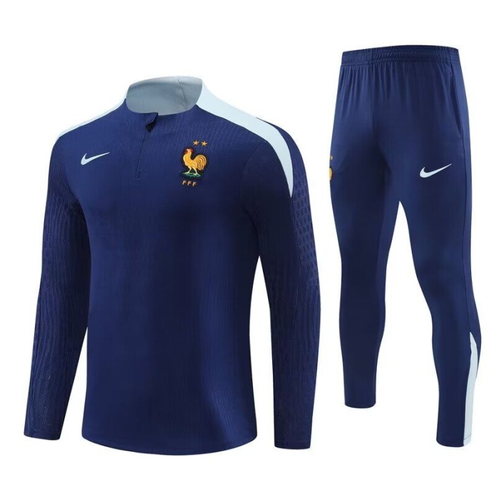 France 24/25 Tracksuit - Navy Blue