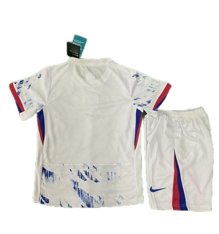 Kids-Norway 2024 Away White Soccer Jersey