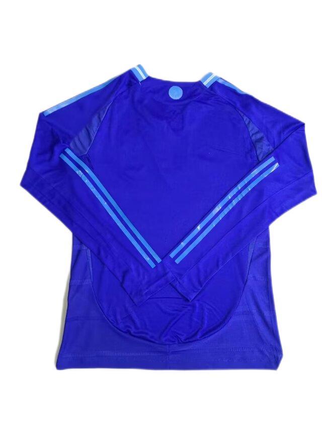 Argentina 2024 Away Blue Long Soccer Jersey(Player)