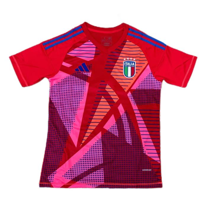 Italy 2024 GK Red Soccer Jersey