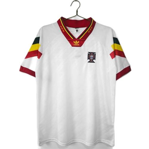 Portugal 92/94 Away White Soccer Jersey