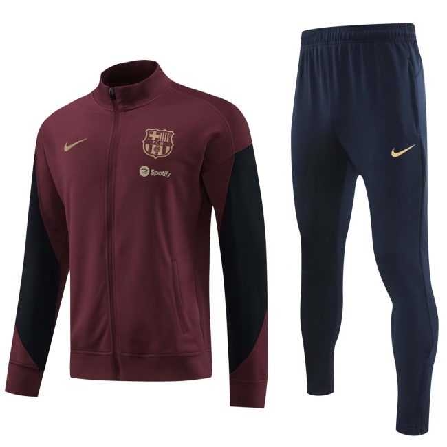 Barcelona 24/25 Tracksuit - Dark Red