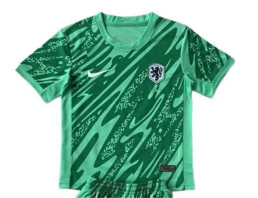 Netherlands 2024 GK Green Soccer Jersey