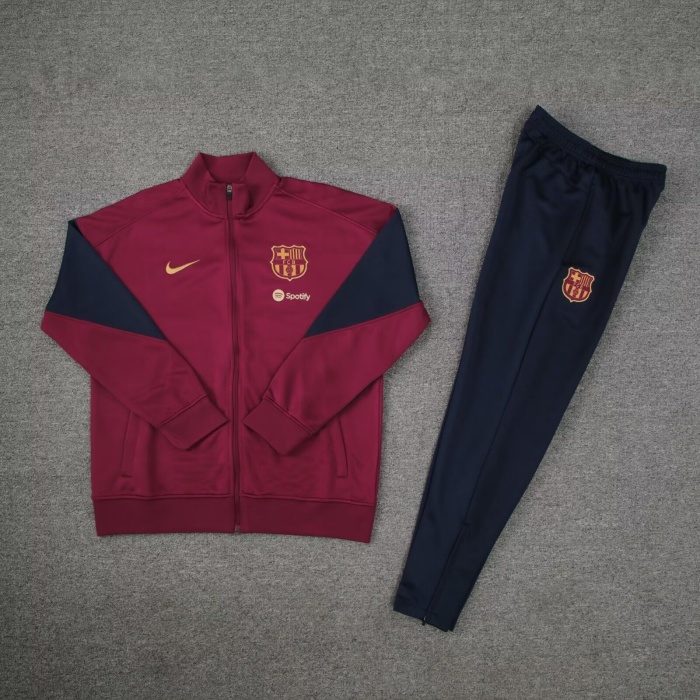 Barcelona 24/25 Tracksuit - Dark Red