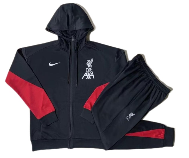 Liverpool 24/25 Hoodie Tracksuit - Black