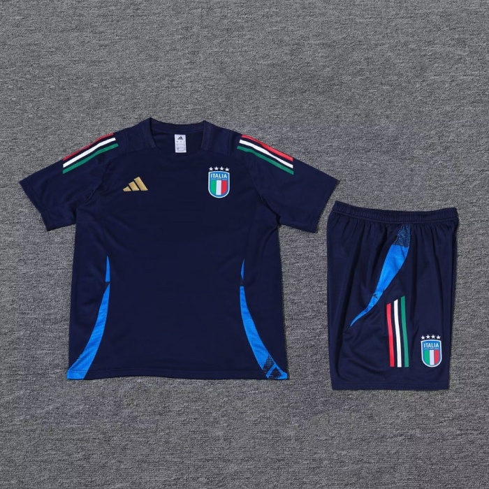 Italy 24/25 Dark Blue Training Kit Jerseys