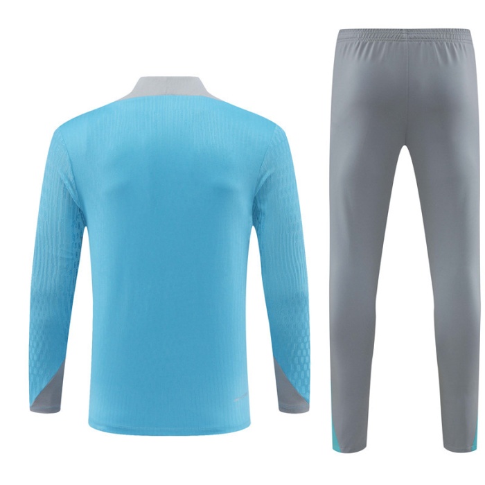 Atletico Madrid 24/25 Tracksuit - Blue/Grey