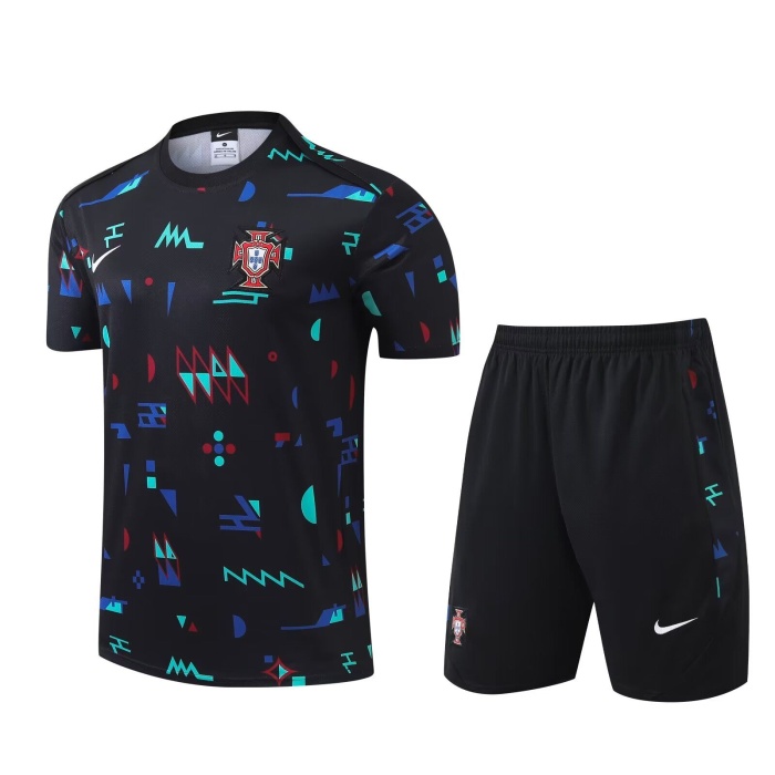 Portugal 24/25 Black Training Kit Jerseys