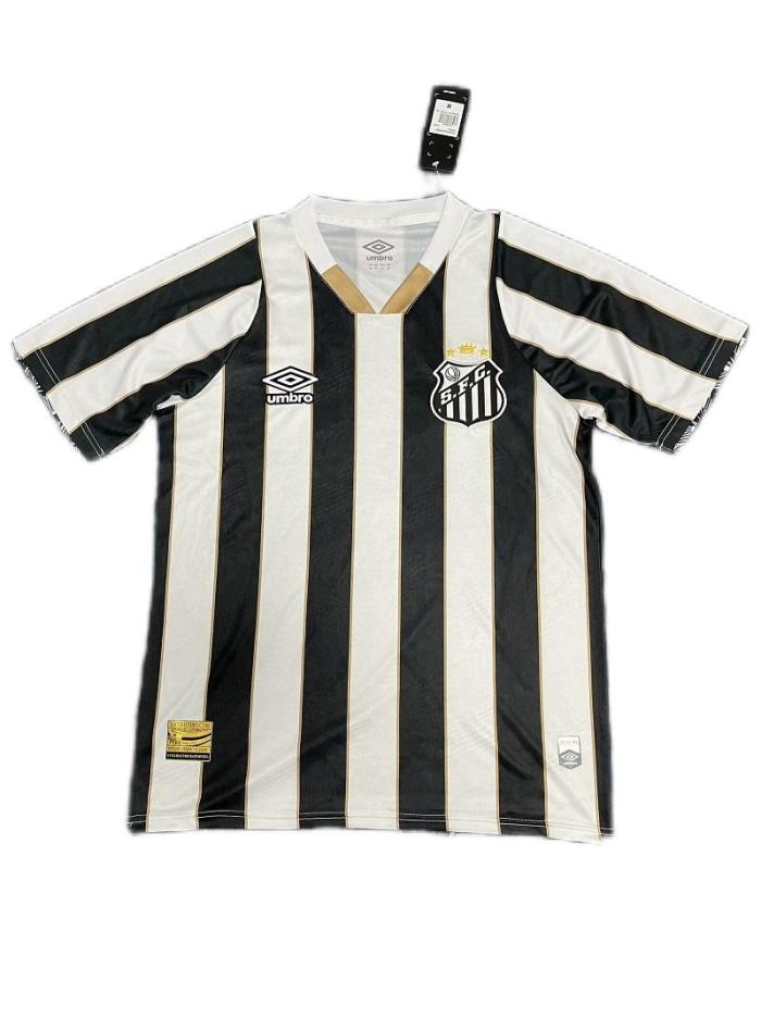 Santos 24/25 Away Black/White Soccer Jersey