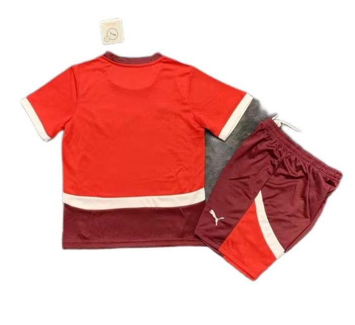Kids-Switzerland 2024 Euro Home Soccer Jersey