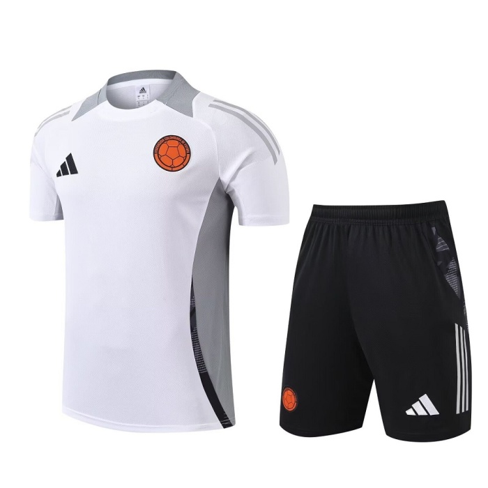Colombia 24/25 White/Grey Training Kit Jerseys