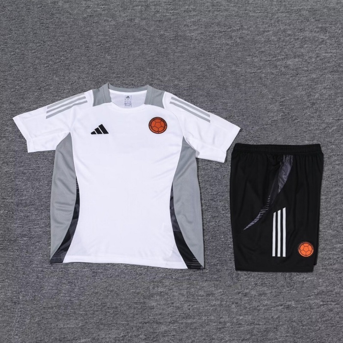 Colombia 24/25 White/Grey Training Kit Jerseys