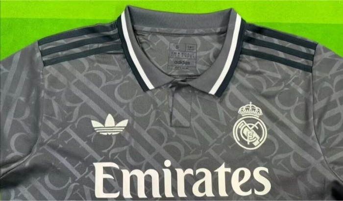 Real Madrid 24/25 Third Dark Grey Leaked Soccer Jersey