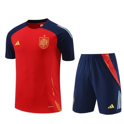 Spain 24/25 Red/Dark Blue Training Kit Jerseys