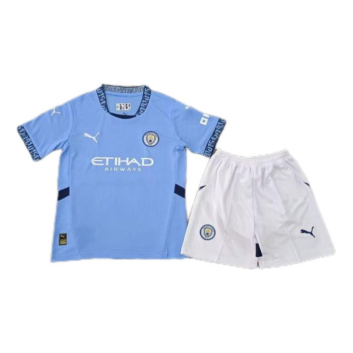 Kids-Manchester City 24/25 Home Leaked Soccer Jersey