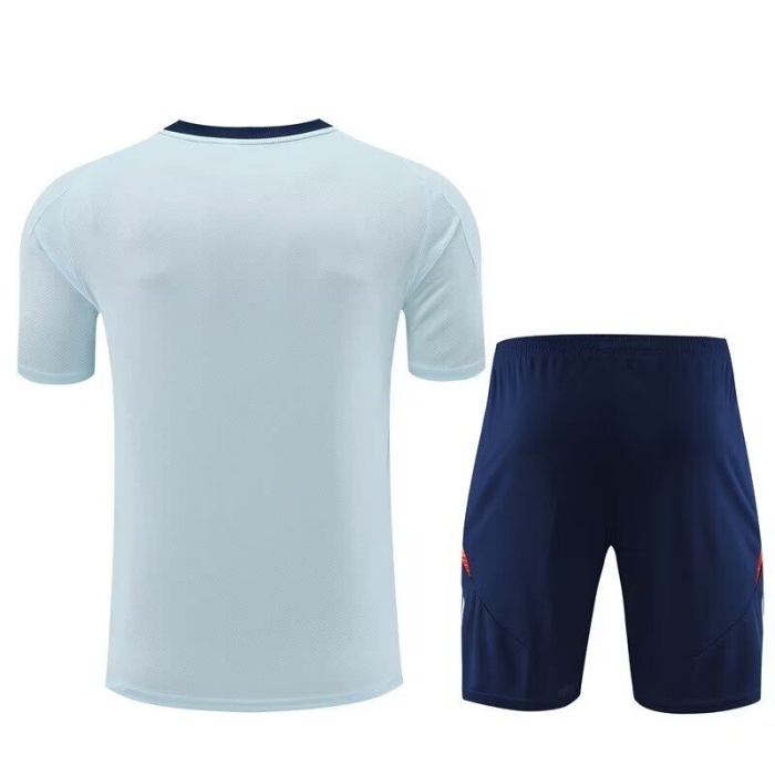 Spain 24/25 Light Blue/Red Training Kit Jerseys