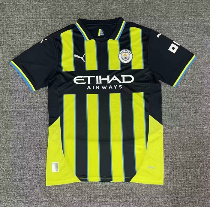 Manchester City 24/25 Away Black/Green Leaked Jersey