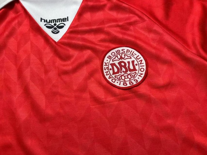 Denmark 1988 Home Soccer Jersey