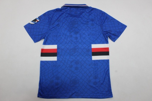 Sampdoria 94/95 Home Soccer Jersey