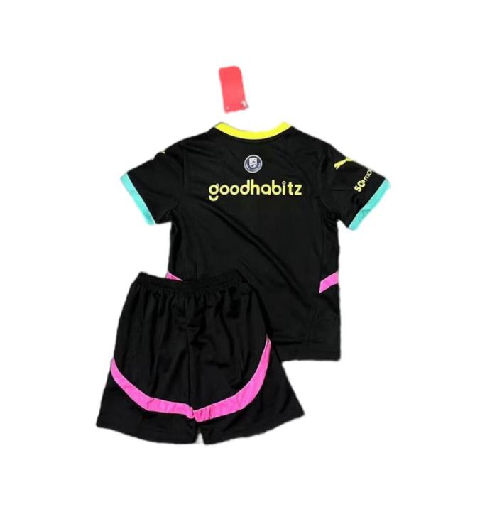 Kids-PSV 24/25 Away Black Soccer Jersey