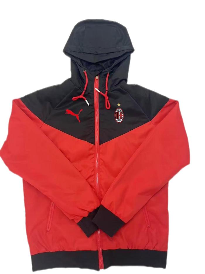 AC Milan 24/25 Wind Coat - Black/Red