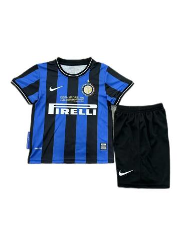 Kids-Inter Milan 09/10 Home UCL Finals Soccer Jersey