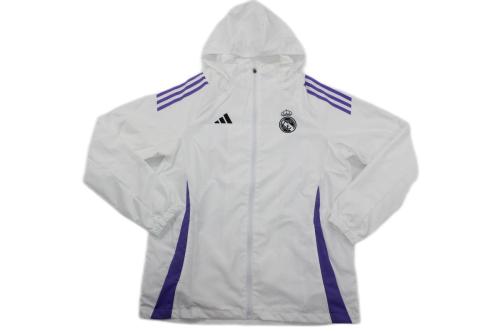 Real Madrid 24/25 Wind Coat - White/Purple