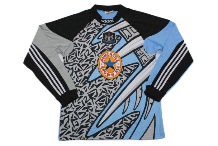 Newcastle 95/96 GK Black/Grey/Blue Long Jersey
