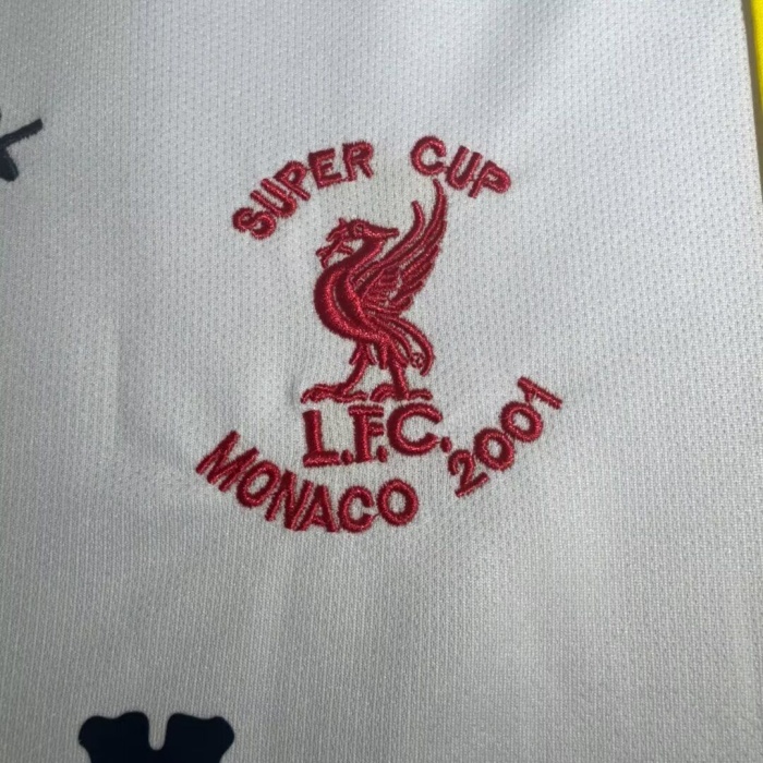 Liverpool 01/02 Super Cup Final Soccer Jersey