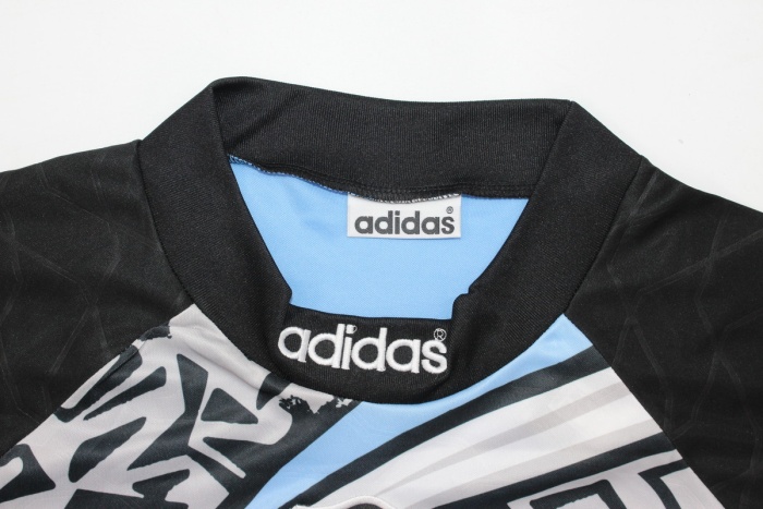 Newcastle 95/96 GK Black/Grey/Blue Long Jersey