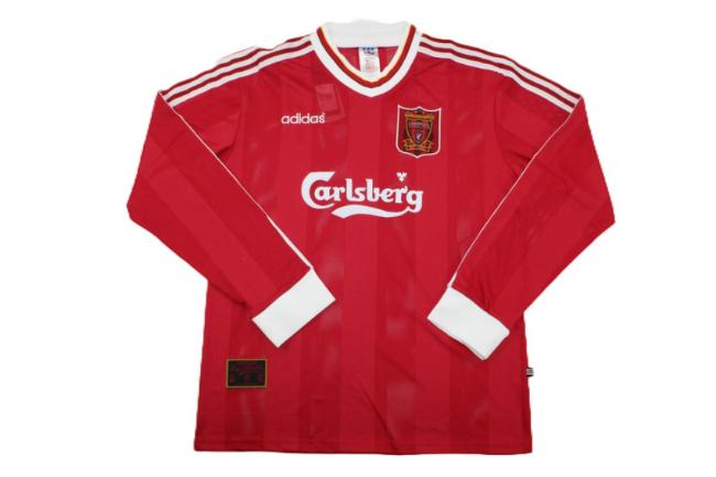 Liverpool 95/96 Home Long Soccer Jersey