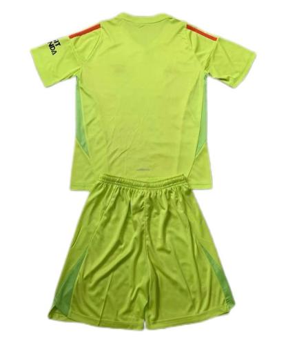 Kids-Arsenal 24/25 GK Green Soccer Jersey