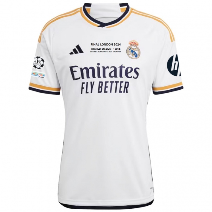 Real Madrid 23/24 Home UCL Final Soccer Jersey