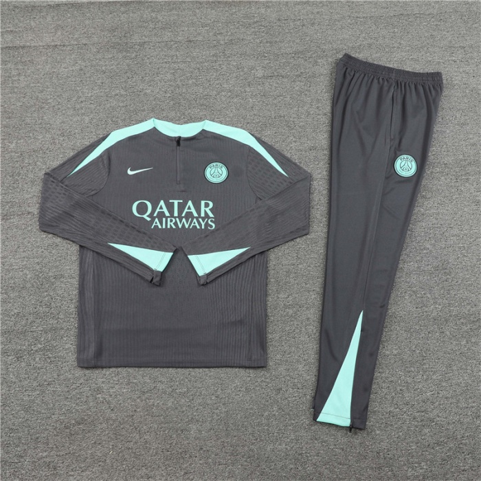Paris St Germain 24/25 Tracksuit - Grey/Green