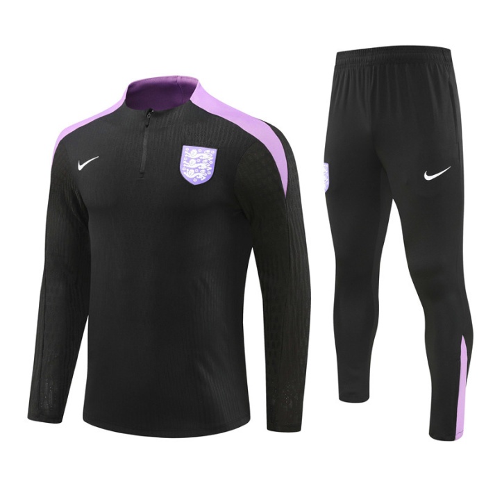 England 24/25 Tracksuit - Black/Purple