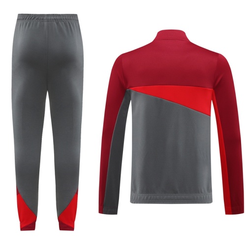 AC Milan 24/25 Tracksuit - Red/Grey