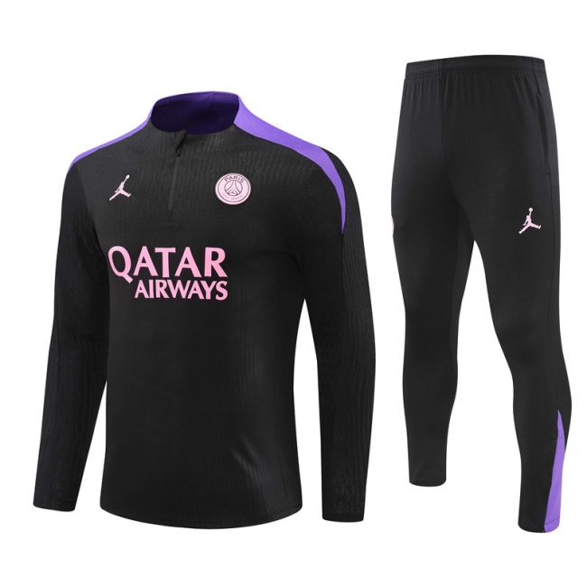 Paris St Germain 24/25 Tracksuit - Black/Purple