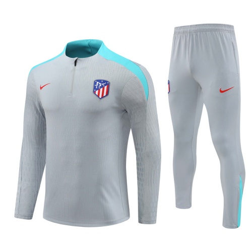 Atletico Madrid 24/25 Tracksuit - Grey/Lake Blue