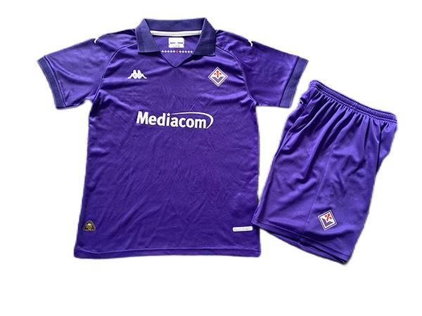 Kids-Fiorentina 24/25 Home Soccer Jersey