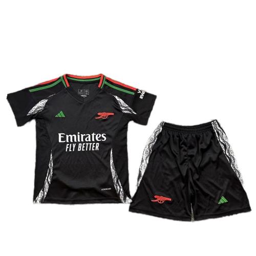 Kids-Arsenal 24/25 Away Black Leaked Soccer Jersey
